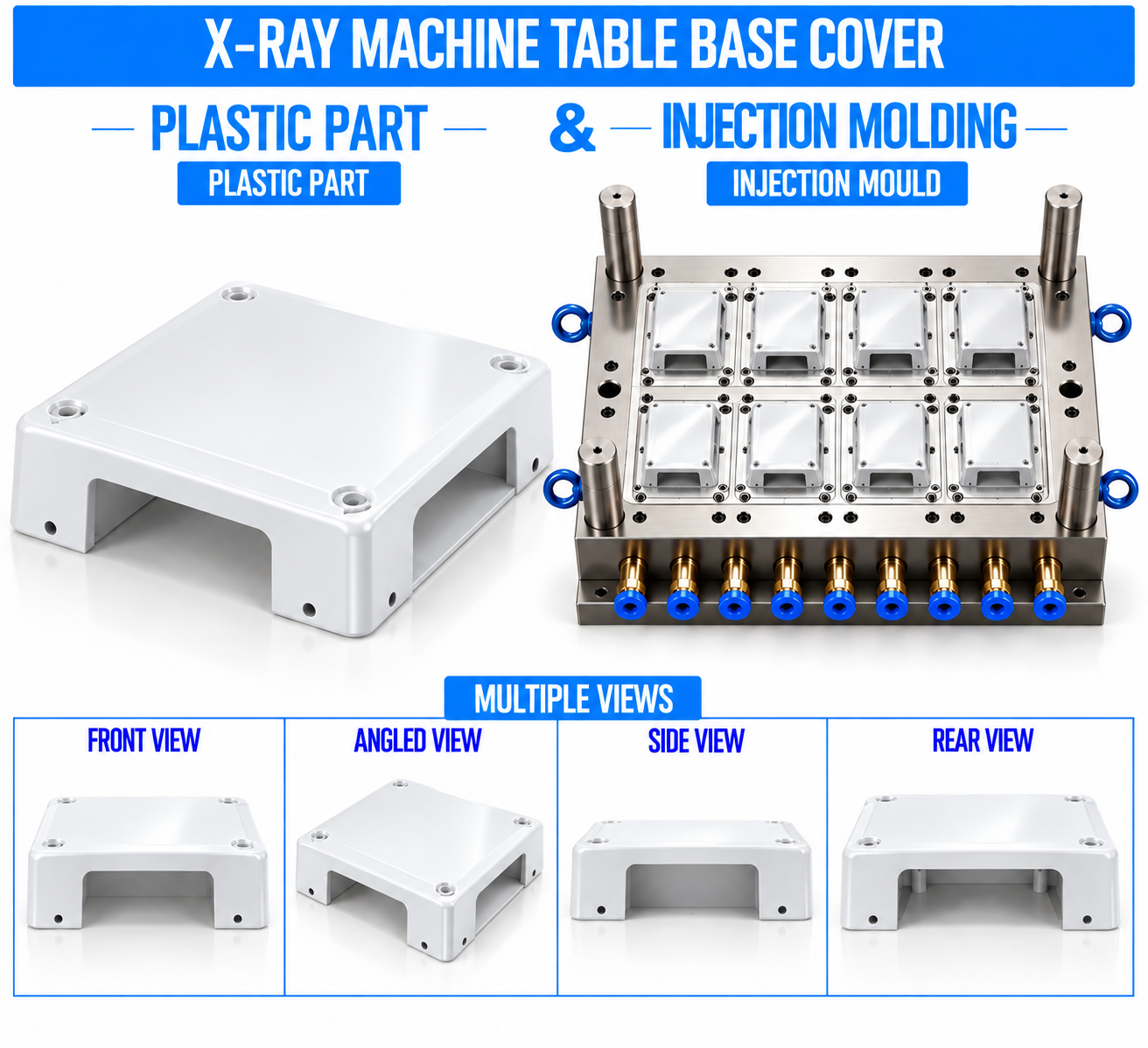 X-Ray Machine Plastic Table Base Cover Mould and Moulding Service